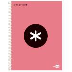 Cuaderno en espiral Antartik A4 cuadriculado coral