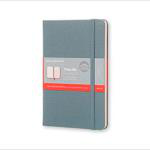 Libreta Moleskine Two-Go Mediana Liso Pautado Azul de Sajonia características