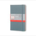 Libreta Moleskine Two-Go Mediana Liso Pautado Azul de Sajonia
