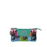 Estuche escolar triple Totto Tablero estampado Chessy