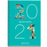 Agenda escolar 2020-2021 Miquelrius Junior Números Plus s/v rígida espiral aguamarina características