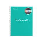 Libreta Miquelrius A4 120 hojas Cuadriculada Emotions Turquesa