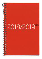 Agenda escolar Miquelrius 2018-19 activa día por página rojo en oferta