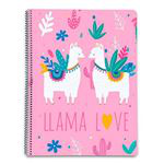 Cuaderno A4 Llama Lover microperforado cuadriculado 5x5 mm con tapa de polipropileno en oferta