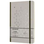 Libreta Moleskine Time Large Verde Pautado en oferta