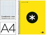 Bloc A4 forrada cuadrícula amarillo precio