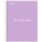 Cuaderno A4 microperforado Miquelrius Emotions rayado 7 mm lavanda