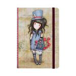 Libreta Gorjuss tapa dura rayada - The Hatter características
