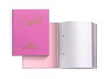 Libreta Miquelrius  A5 cuadriculada fucsia