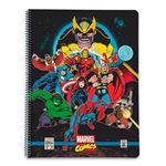 Cuaderno A4 Marvel Comics Avengers microperforado cuadriculado 5x5 mm con tapa de polipropileno