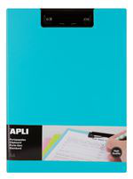 Portapapeles Apli A4 con solapa premiun Azul en oferta