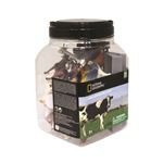 Cubo de 30 figuras de animales de granja