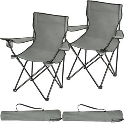 2 sillas de camping Gil gris características