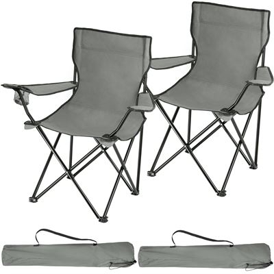 2 sillas de camping Gil gris