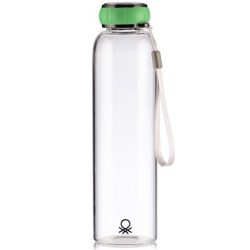 Botella de agua Benetton Borosilicato 550ml Verde en oferta