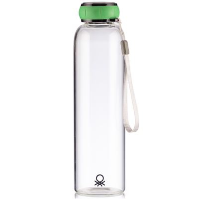 Botella de agua Benetton Borosilicato 550ml Verde