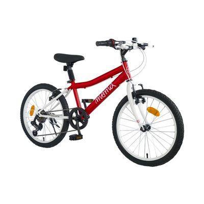 Bicicleta Moma Bikes de 20" SHIMANDO 6V, ideal para niños de 6 a 8 años de 120 a 135cm Rojo