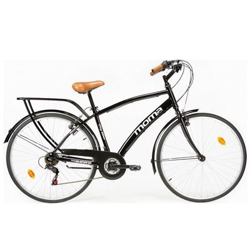 Bicicleta Urbana / Paseo Moma Bikes SHIMANO CITY28" , Alu, 18V. Sillin Confort Negro características