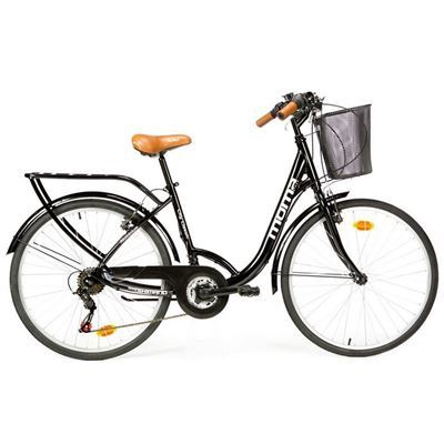 Bicicleta de paseo Moma Bikes City Classic 26" , Aluminio , SHIMANO 18V Negro