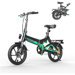 Bicicleta eléctrica Plegable con Asistencia de Pedal, 16 Pulgadas, Superportátil y Pantalla LCD características