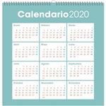 Calendario 2020 30x30 Genérico en oferta