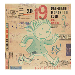 Calendario de pared Granica Macanudo 2019 características