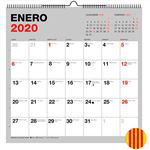 Calendari 2020 paret Miquelrius 30x30 gris catalá características