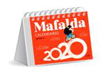 Calendario 2020 escritorio Mafalda rojo características