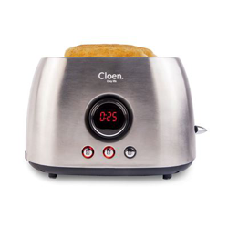 Tostadora de Pan Eléctrica 800W para 2 Tostadas, Pantalla LED, 3 Funciones características