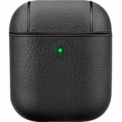 Funda de cuero On-Eartz Negro para AirPods