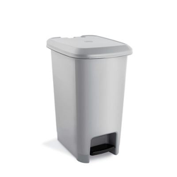 Cubo de Basura Rectangular con Tapa y Pedal Gris 25 Litros 7house características