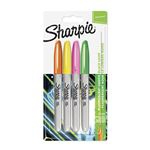 Set 4 marcadores Sharpie permanentes 0,9mm colores neon