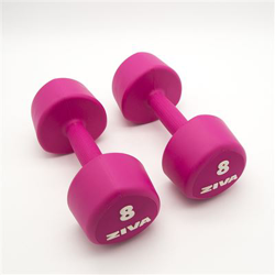 2 Mancuernas de 8 Kg Ziva Chic Studio Rosa características