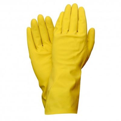 Guantes Latex 100% Basic Domesticos S (Par)