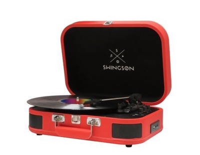 Tocadiscos Bluetooth Swingson On Stage Rojo