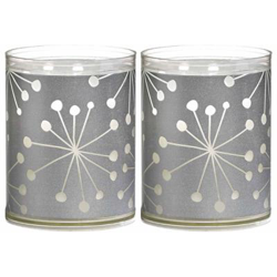 Velas Sparkle Bolsius 2 unidades cristal Plateado características