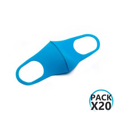 Pack 20 Mascarillas Reutilizables Infantil O91 Color Azul