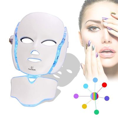 Máscara facial Terapia de luz LED portátil blanco