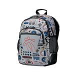 Mochila escolar Totto Crayoles Gris claro