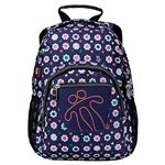 Mochila escolar Totto Tempera florecitas Morado