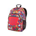 Mochila escolar adaptable a carro Totto Acuareles Rojo