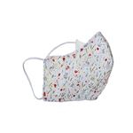 Mascarilla Olivia Lupita higiénica lavable flores campo talla L