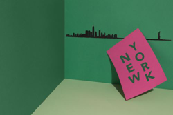 Skyline Nueva York The Line 50 cm negro en oferta