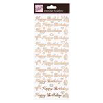 Hojas de stickers Scarp Happy birthday en bronce precio