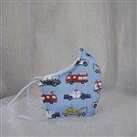 Mascarilla infantil Olivia Lupita higiénica lavable coches de emergencias talla XS precio