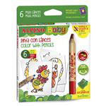 Set de 6 Lápices de colores y cartas Alpino Baby para Colorear precio