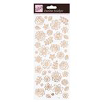 Hojas de stickers Scarp flores en bronce características