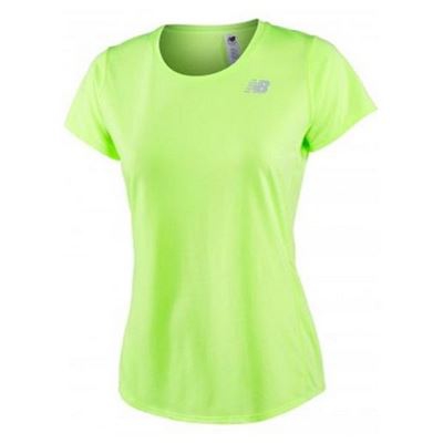 Camiseta de Manga Corta Mujer New Balance ACCELERATE Amarillo Fluorescente Talla XS