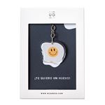 UO Llavero de metacrilato te quiero un huevo sonrisa