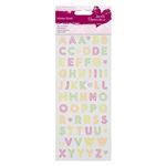 Stickers Scarp Neon glitter abecedario